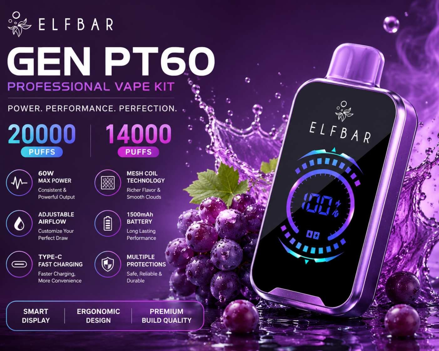 GEN PT 60 Vape Kit — buy Vaporesso vape kit online in Delhi NCR