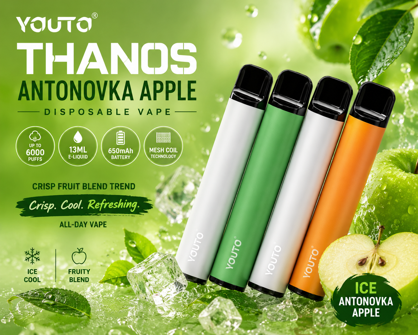 Youto Thanos Antonovka Apple — buy Youto disposable online in Delhi NCR